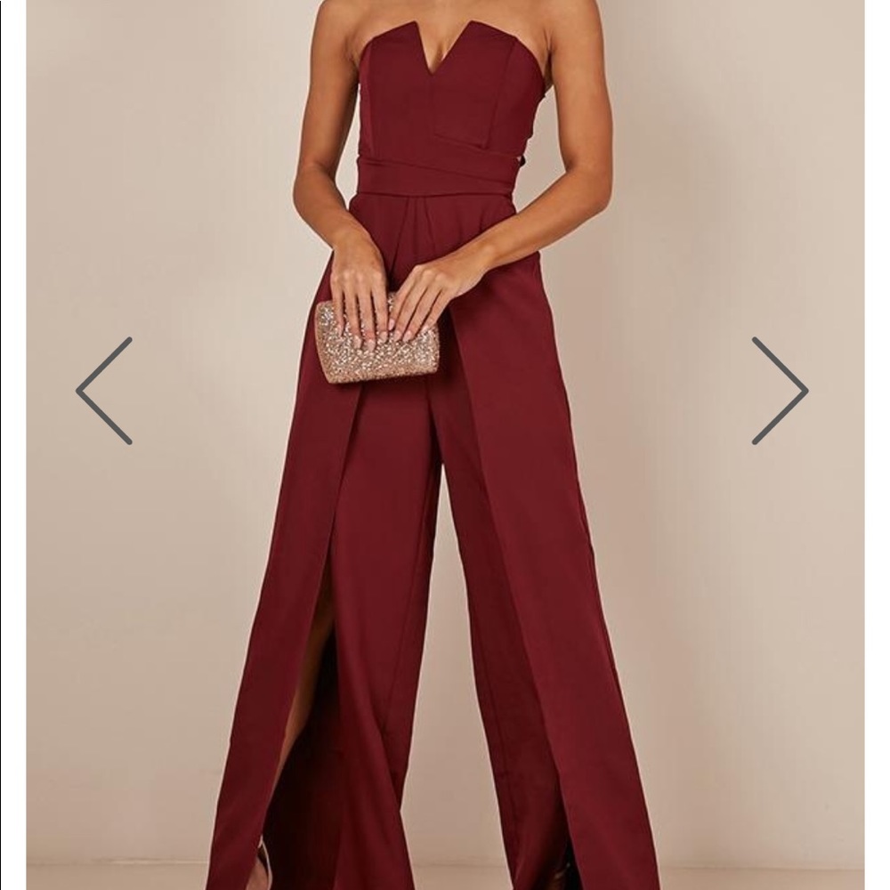 Wine jumpsuit